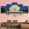 Jefferson Memorial In Washington Dc - Nature 5 Panel Canvas Art Wall Decor