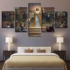 Jesus Christ Returns Reckoning Day - Religion 5 Panel Canvas Art Wall Decor
