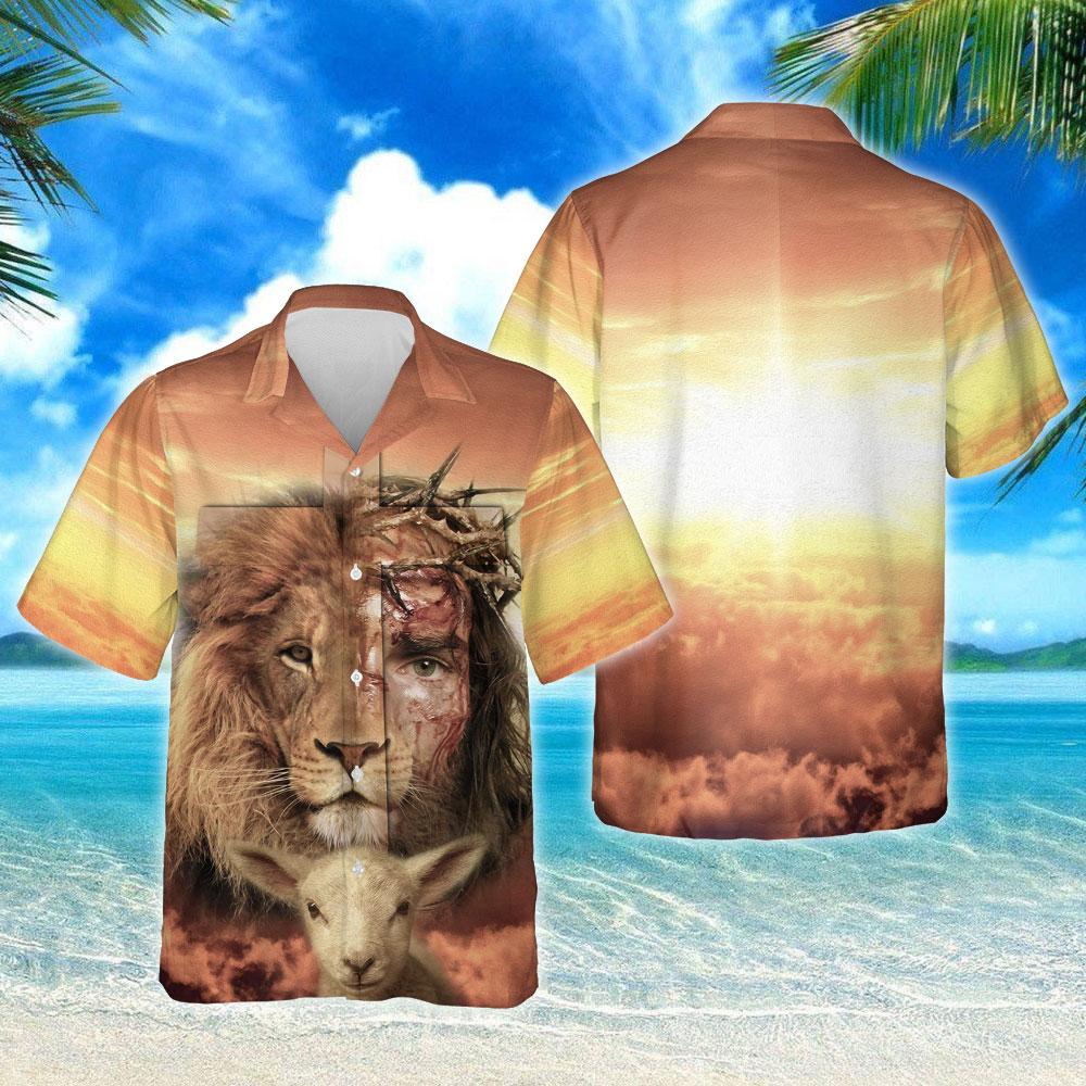 Jesus Is Risen Lion Hawaiian Shirt Jesus Is Risen Lion Hawaiian Shirt