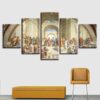 Jesus Scenery - Religion 5 Panel Canvas Art Wall Decor