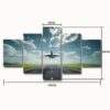 Jet Takeoff - Aircraft 5 Panel Canvas Art Wall Decor