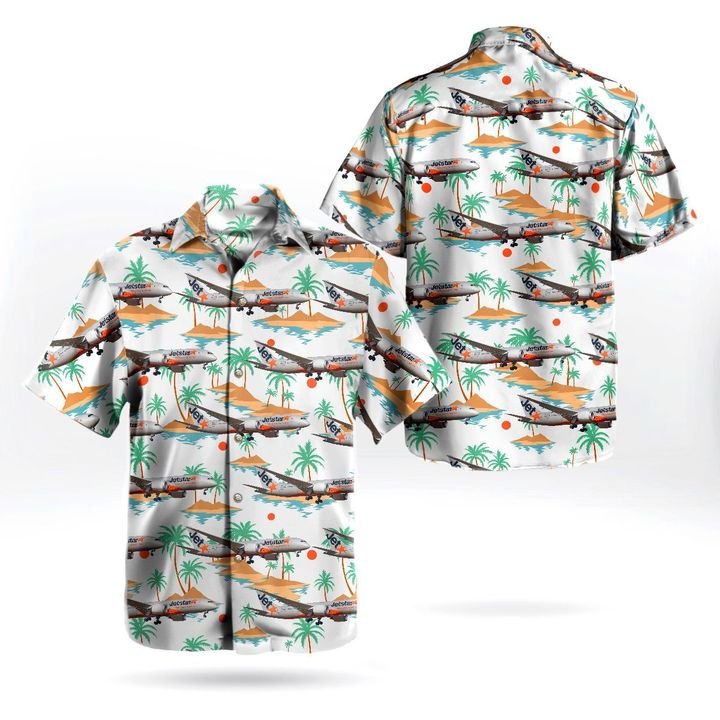 Jetstar Australia Boeing 787-8 Dreamliner Hawaiian Shirt Jetstar Australia Boeing 787-8 Dreamliner Hawaiian Shirt
