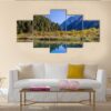 Jiuzhaigou Valley Scenic - Nature 5 Panel Canvas Art Wall Decor