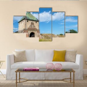 Johannisborg Castle In Sweden - Nature 5 Panel Canvas Art Wall Decor