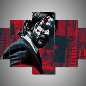 John Wick 3 - Movie 5 Panel Canvas Art Wall Decor