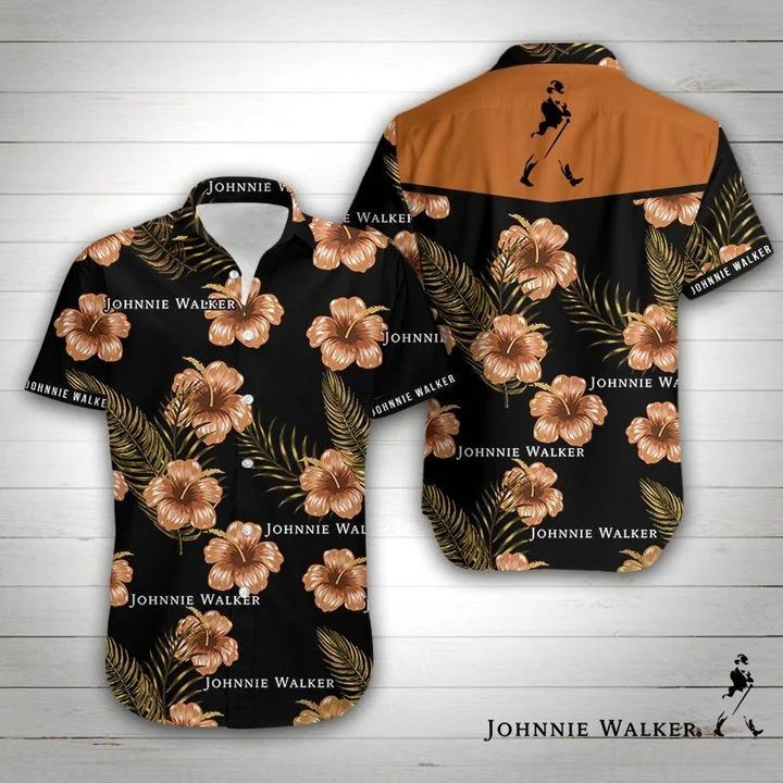 Johnnie Walker Hawaiian Shirt Summer Button Up Johnnie Walker Hawaiian Shirt Summer Button Up