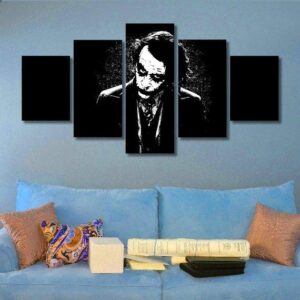 Joker - Famous Person 5 Panel Canvas Art Wall Decor
