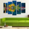 Jolanda Lake In Washington - Nature 5 Panel Canvas Art Wall Decor
