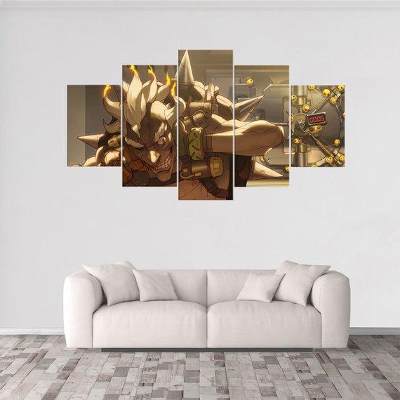 Junkrat Overwatch - Gaming 5 Panel Canvas Art Wall Decor Junkrat Overwatch - Gaming 5 Panel Canvas Art Wall Decor
