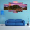 Jupiter Inlet Lighthouse - Nature 5 Panel Canvas Art Wall Decor