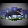Jurassic Park Dinosaurs - Movie 5 Panel Canvas Art Wall Decor