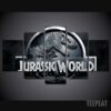 Jurassic Park - Movie 5 Panel Canvas Art Wall Decor
