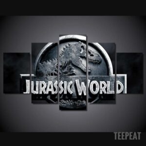 Jurassic Park - Movie 5 Panel Canvas Art Wall Decor
