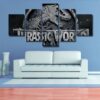 Jurassic World 02 - Movie 5 Panel Canvas Art Wall Decor