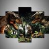 Jurassic World 2 - Movie 5 Panel Canvas Art Wall Decor