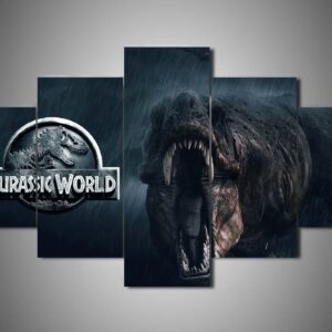 Jurassic World 3 - Movie 5 Panel Canvas Art Wall Decor