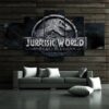 Jurassic World - Movie 5 Panel Canvas Art Wall Decor