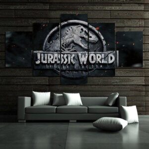 Jurassic World - Movie 5 Panel Canvas Art Wall Decor