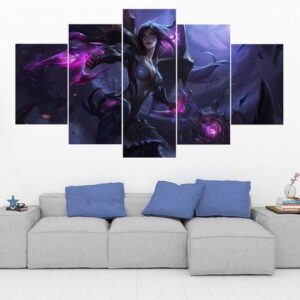 Kai’Sa - League Of Legends - Gaming 5 Panel Canvas Art Wall Decor