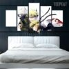 Kakashi And Minato Of Naruto - Anime 5 Panel Canvas Art Wall Decor