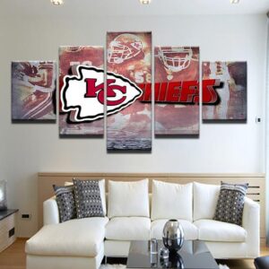 Kansas City Chiefs 5 - Sport 5 Panel Canvas Art Wall Decor