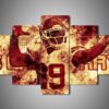 Kansas City Chiefs - Eric Berry - Sport 5 Panel Canvas Art Wall Decor