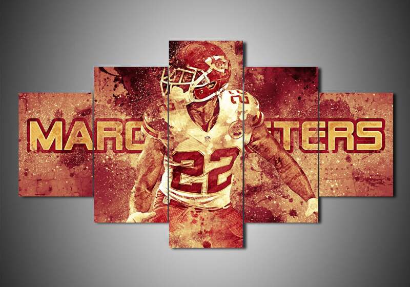 Kansas City Chiefs - Marcus Peters - Sport 5 Panel Canvas Art Wall Decor Kansas City Chiefs - Marcus Peters - Sport 5 Panel Canvas Art Wall Decor