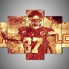 Kansas City Chiefs - Travis Kelce - Sport 5 Panel Canvas Art Wall Decor