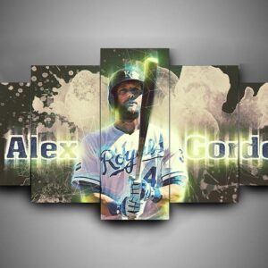Kansas City Royals 1 - Sport 5 Panel Canvas Art Wall Decor