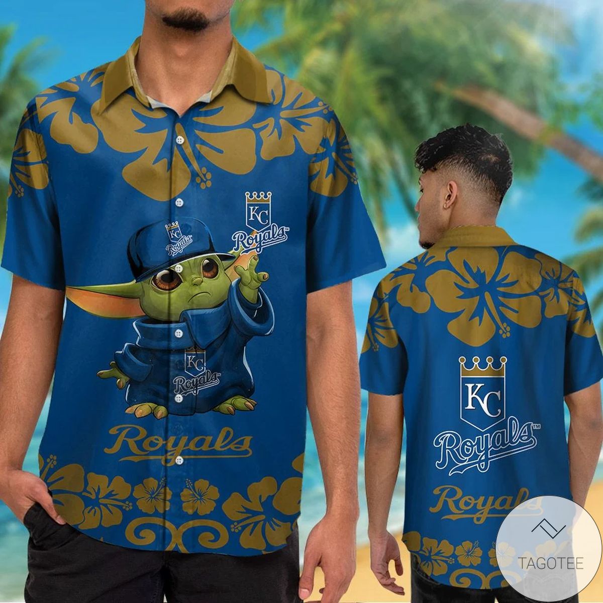 Kansas City Royals Baby Yoda Hawaiian Shirt Kansas City Royals Baby Yoda Hawaiian Shirt