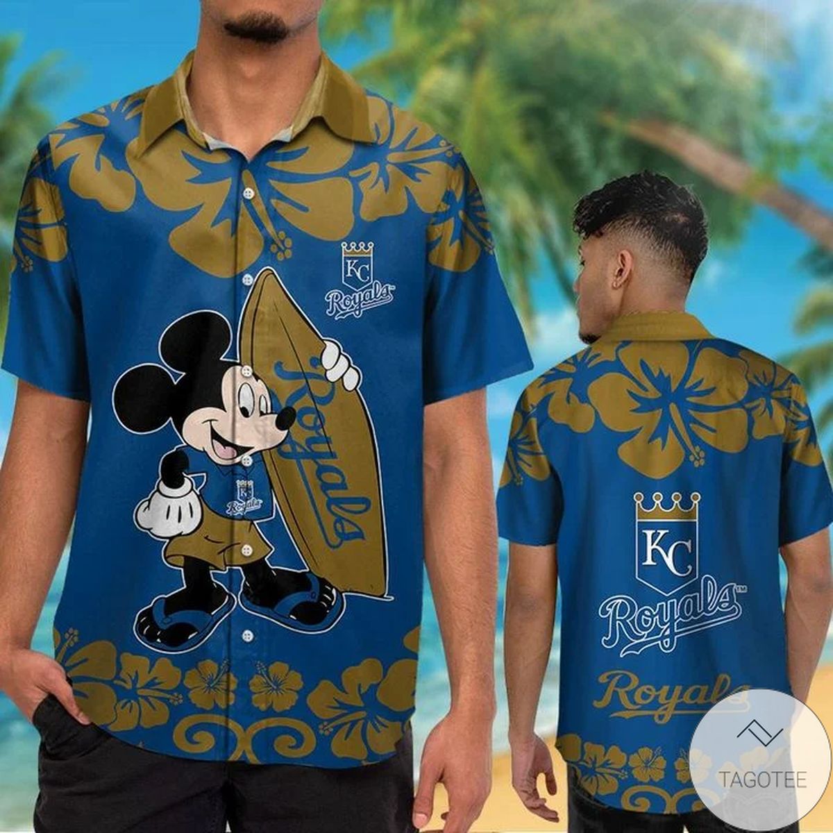 Kansas City Royals Mickey Mouse Hawaiian Shirt Kansas City Royals Mickey Mouse Hawaiian Shirt