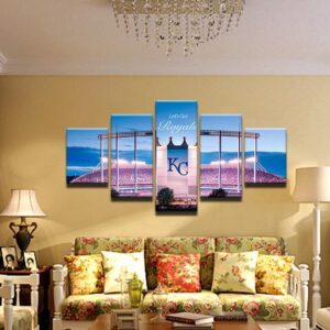 Kansas City Royals - Nature 5 Panel Canvas Art Wall Decor