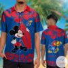 Kansas Jayhawks & Mickey Mouse Hawaiian Shirt