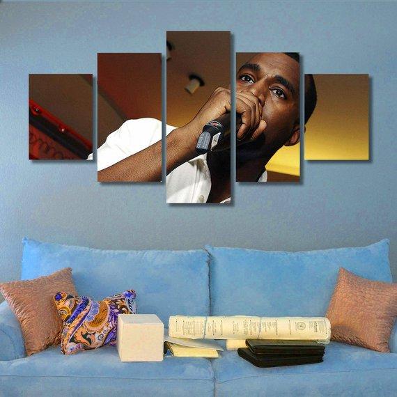 Kanye West - Famous Person 5 Panel Canvas Art Wall Decor Kanye West - Famous Person 5 Panel Canvas Art Wall Decor