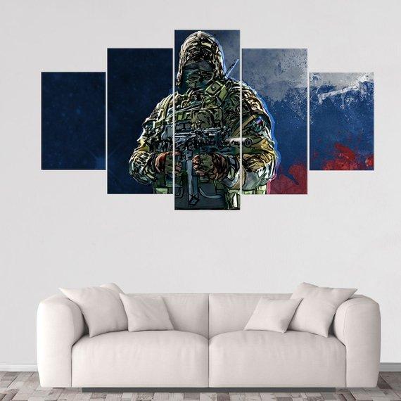 Kapkan Rainbow Six Siege - Gaming 5 Panel Canvas Art Wall Decor Kapkan Rainbow Six Siege - Gaming 5 Panel Canvas Art Wall Decor