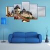 Karlstejn Medieval Castle - Nature 5 Panel Canvas Art Wall Decor