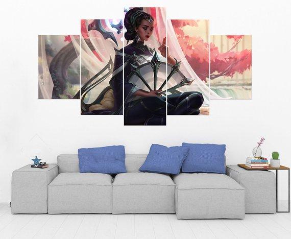 Karma - League Of Legends - Gaming 5 Panel Canvas Art Wall Decor Karma - League Of Legends - Gaming 5 Panel Canvas Art Wall Decor