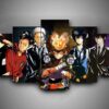 Katekyo Hitman Reborn - Anime 5 Panel Canvas Art Wall Decor
