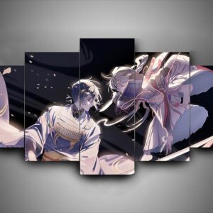 Katsugeki! Touken Ranbu - Anime 5 Panel Canvas Art Wall Decor