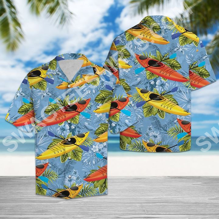 Kayak Tropical All Over Printed Hawaiian Shirt Kayak Tropical All Over Printed Hawaiian Shirt