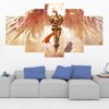 Kayle - League Of Legends - Gaming 5 Panel Canvas Art Wall Decor