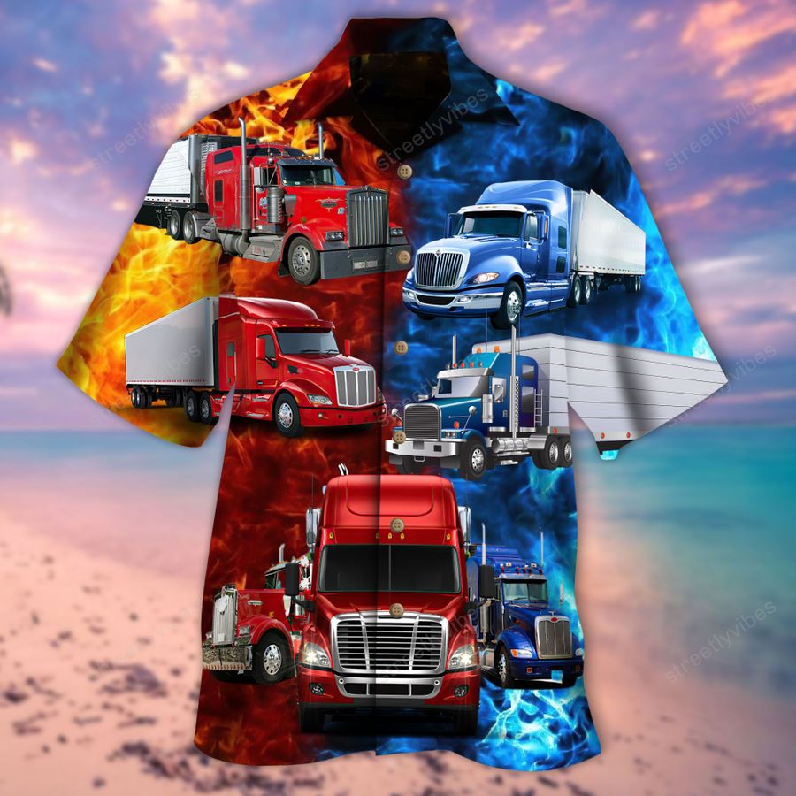 Keep On Trucking Truck Driver Hawaiian Shirt Keep On Trucking Truck Driver Hawaiian Shirt