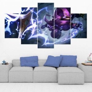 Kennen - League Of Legends - Gaming 5 Panel Canvas Art Wall Decor