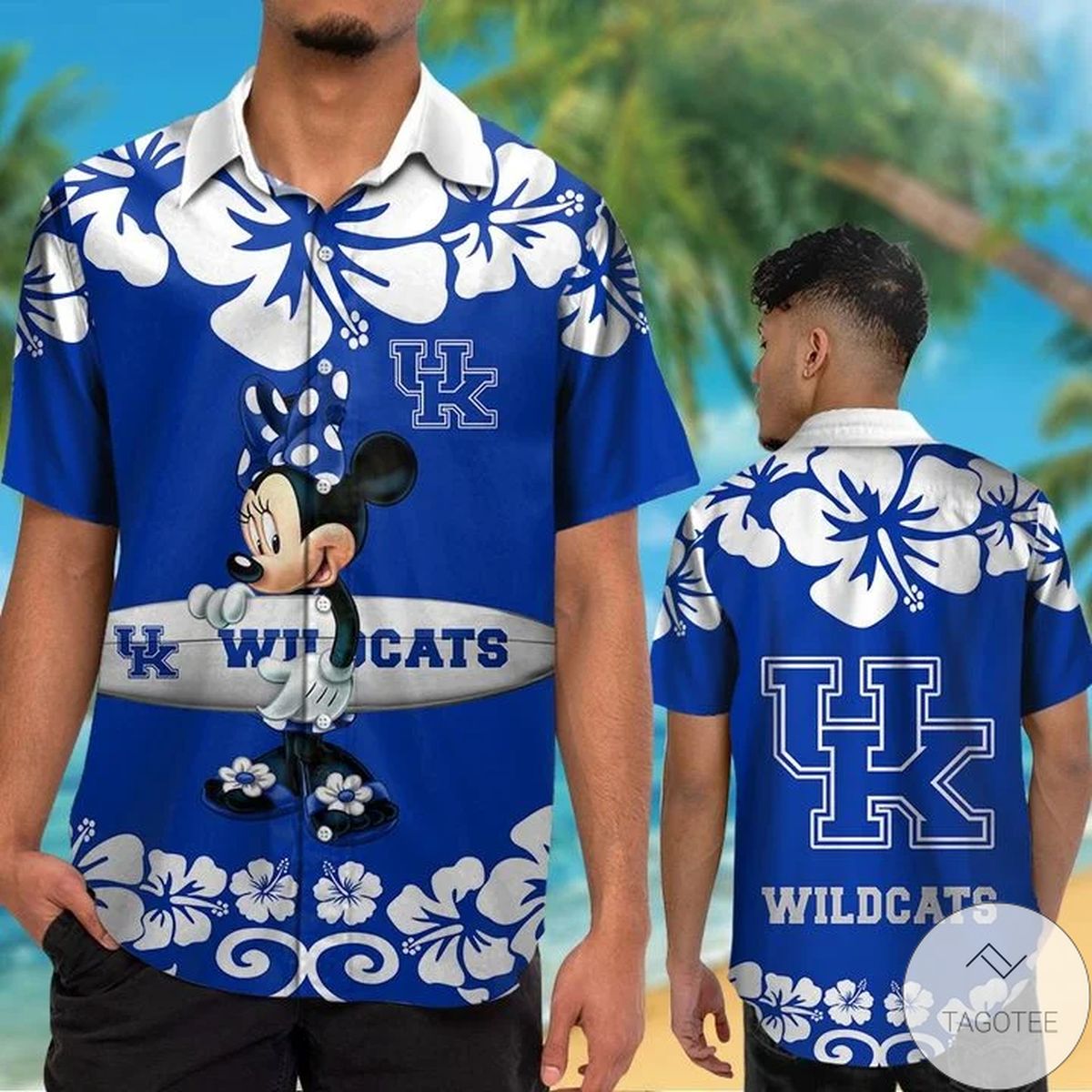 Kentucky Wildcats & Minnie Mouse Hawaiian Shirt Kentucky Wildcats & Minnie Mouse Hawaiian Shirt