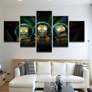 Kerbal Space Program - Cartoon 5 Panel Canvas Art Wall Decor