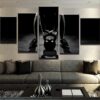 Kettlebell Pose Workout - Sport 5 Panel Canvas Art Wall Decor