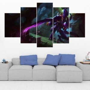 Kha’Zix - League Of Legends - Gaming 5 Panel Canvas Art Wall Decor
