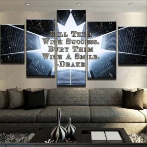 Kill Them With Success - Abstract 5 Panel Canvas Art Wall Decor