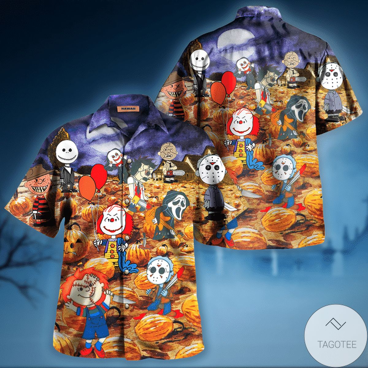 Killing Under The Moonlight Halloween Hawaiian Shirt Killing Under The Moonlight Halloween Hawaiian Shirt