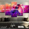 King Of Pop - Music 5 Panel Canvas Art Wall Decor